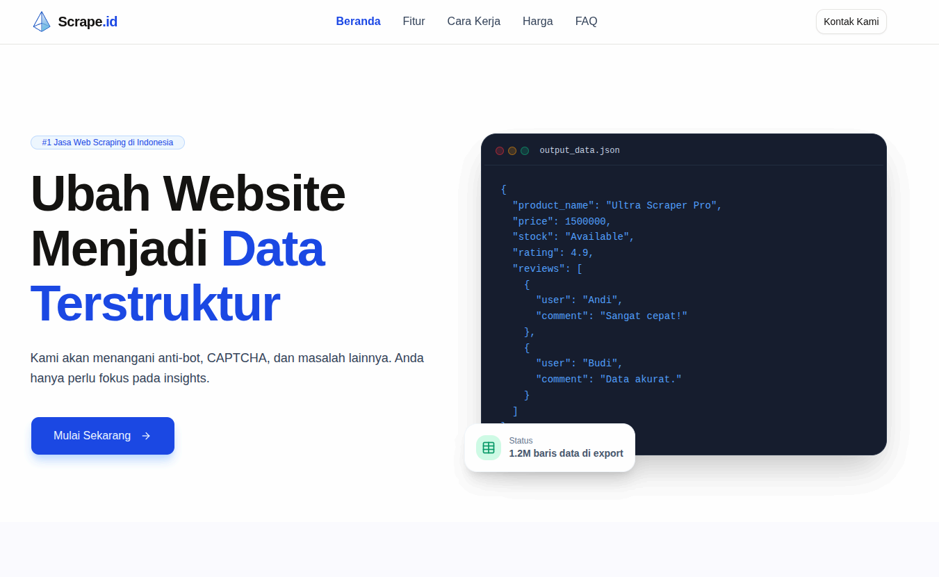 Scraping SaaS preview